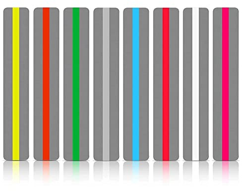 8PCS Dyslexia Overlay Ruler, Visual Aids Window Reading Ruler Overlays Reading Tracking Rulers Guided Reading Highlight Strips Coloured Overlay for Kids Teacher Supply Assistant