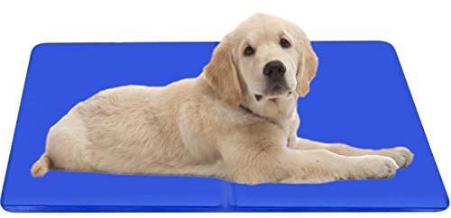 WEASHUME Dog Cool Gel Pad - Self Cooling Mat for Dogs & Cats - Pressure Activated - Durable & Non-Toxic - Medium 50x65cm