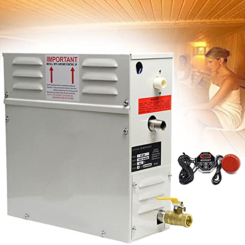 Générateur de Vapeur Sauna, Générateur de Vapeur Douche Bain 220V 380V Maison 8,5-11.3 m³, Générateur de Hammam Kit 35 ℃-55 ℃ dans Le Commerce et Domicile,380V-18kw