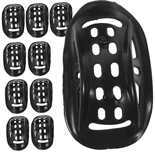 Mikikit 10st Helm Kinnstütze Industrie-schutzhelmbecher Softball-schlaghelm Sicherheitshut-kinnkappen Schwarzer Fußballhelm Kieferpolster Baseball-gürtel Für Jungen Gummi Sport Maske