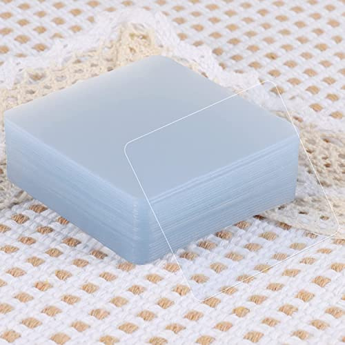 MILEQEE 30Pcs Double Sided Sticky Pads, Large Adhesive Pads for Mounting | Super Strong Heavy Duty Washable Sticky Patch Walls Hanging Nano Gel Clear 60mm×60mm