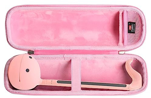 FBLFOBELI Tragbare Hartschalen-Tragetasche, kompatibel mit Otamatone elektronischen Musikinstrumenten, tragbarer Synthesizer, EVA-Reise-Organizer, Aufbewahrungstasche, rose, Modisch