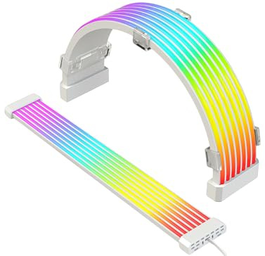 Câbles d'alimentation RGB, Kit de Câbles D'extension d'alimentation RGB, luminosité 5V ARGB 3 Broches, Câble d'alimentation de Carte Mère, Câbles PSU