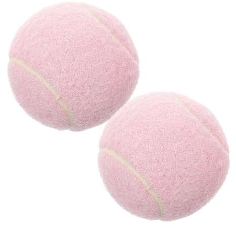 BESPORTBLE 2 Stück Trainings Tennisbälle Aus Gummi Leicht Pink Übungs Tennisball Für Anfänger Und Spieler Tennis Training Für Mädchen Und Sportler