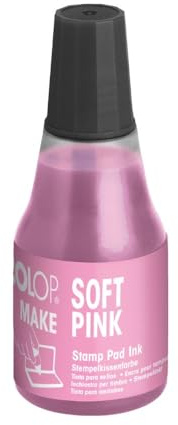 COLOP Ricarica di inchiostro per tamponi MAKE 25 ml, rosa morbido