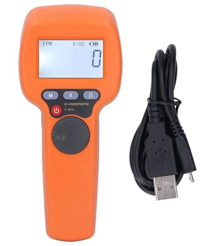 Estroboscopio Pantalla LCD Herramienta de tacómetro con flash LED Estroboscopio digital de mano Medición Tacómetro estroboscópico con flash LED para impresión 1500LX Herramienta