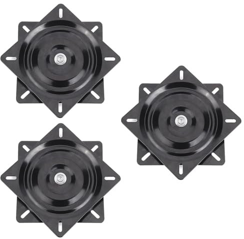 Sitz Drehplatte 3 x 6 Zoll Bootssitz-Drehplatte, Angelboot, Marine-Sitz, drehbar, 360-Grad-Drehung, Set 15,4 x 15,4 x 2 cm
