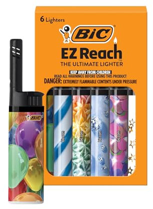 BIC EZ Reach Candle Lighter, The Ultimate Lighter with Extended Wand for Grills and Firepits