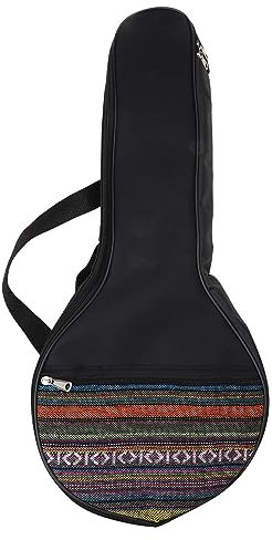 MICFENY Banjo-Tasche mit 4 Saiten, 63,5 cm, ethnische Ukulele, für Koffer, Baumwolle, Rucksack, Musikinstrument, Zubehör
