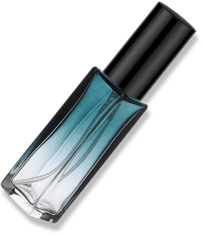 WUSJCOF 1 x Vaporisateur de parfum portable rechargeable, vaporisateur de parfum en verre pour voyages, fêtes, hommes et femmes (10 ml) (Bleu), dégradé de couleurs