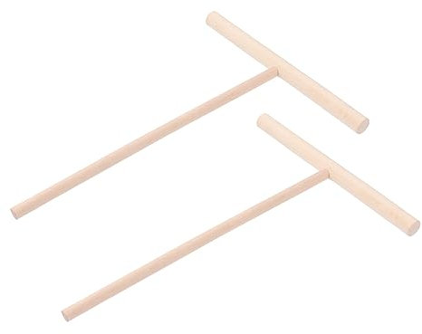 VALICLUD Herramienta Para Crepes y Panqueques 2 Piezas De Madera Esparcidor De Masa Utensilios De Cocina De Madera Para Uso Doméstico y Profesional