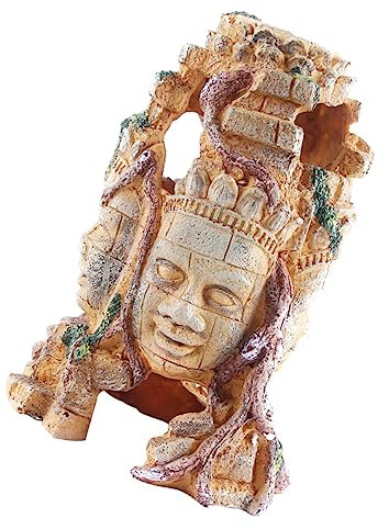 Toyvian 1 Pièce Décoration Aquarium Ornement Four Faced Buddha pour Paysage de Réservoir de Accessoire Artificiel Attrayant pour Aquarium Terrarium