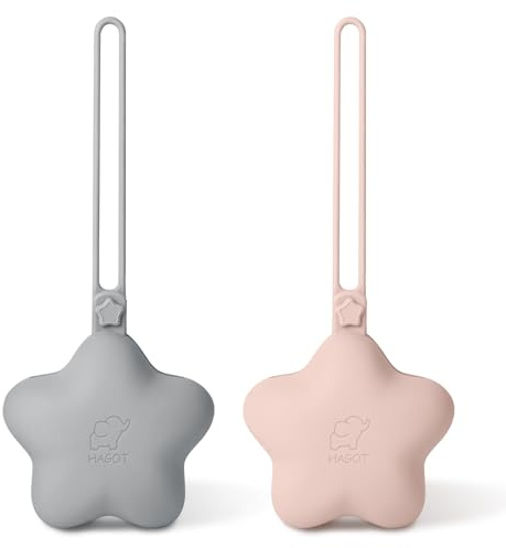 HAGOT Boîte à sucette en silicone, 2 Pcs Boite Tetine Bebe, Boite À Sucette Bebe Imperméable Portable