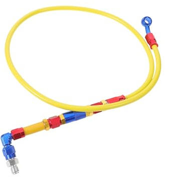 Alipis Manguera de aceite de freno M10 para scooter, racor de manguera de freno hidráulico para motocicleta, accesorio de línea de aceite de repuesto para scooter y motocicleta, 40 pulgadas