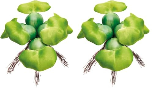 Pontec PondoHyacinth - Jacinto de Estanque Flotante para la Superficie del Agua/decoración de Estanque de plástico Resistente a la Intemperie, Verde (Paquete de 2)