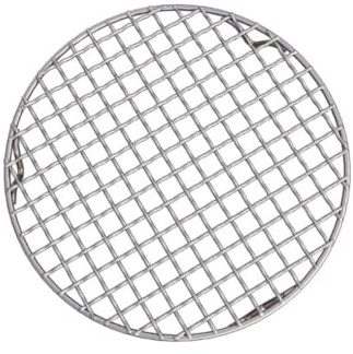ZHANGCHONG Cestello for barbecue rotondo in acciaio inox, ideale for grigliare pesce, bistecche e verdure, compatto e facile da pulire, perfetto for picnic e campeggio.(Diameter: 48 cm)