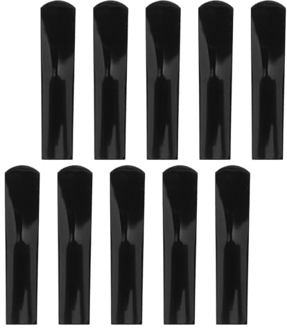Hoement 10 Stück 10 Stück Altsaxophon Kunststoffblätter 2,5mm Langlebige Resin Ersatzrohrblätter für Schüler und Anfänger Zubehör für Reparatur und Übung Am Altsaxophon