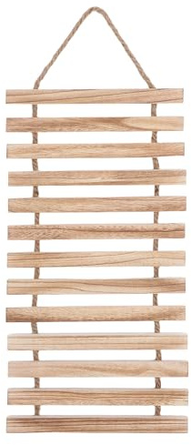 BESTOMZ Enrejado de Madera Maciza Resistente Intemperie para Colgar en Pared, Soporte Colgante para Macetas y Jardineras, Tamaño Mediano (xh25-277), Adecuado para Balcón, Interior