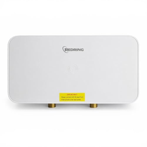 LavaTap - Redring PowerStream RPS95 9.5 kW Instant Water Heater Electric Under Sink Point of Use Water Heater Single Outlet Basin Heater Compact Wall Mounted Unit