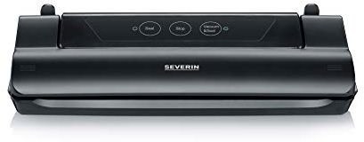 Severin FS 3610 Macchina per confezionamento sottovuoto, aspirazione e sigillatura Automatica, taglierina Integrata, compatta, 110 W, Nero