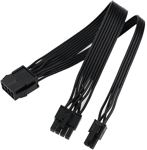 SEMINISMAR CPU 8-polig auf CPU 8-polig + 4-polig Motherboard Stromverlängerungskabel ATX Stromkabel 8-polig EPS 12V (0.25 m)