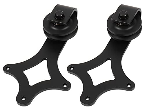 Sonnewelt Maniglia per porta scorrevole, 200 cm (6,6 piedi), binario per porta scorrevole, sistema di porte scorrevoli, sistema di porte scorrevoli fino a 150 kg, diamante