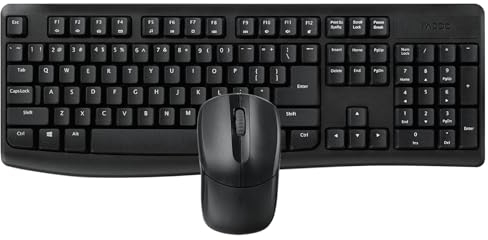 Rapoo | Souris et Clavier sans Fil X1800Pro (Souris et Clavier Bluetooth, résistant aux éclaboussures, Batterie Durable, Universel) Couleur Noire