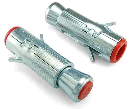 ABAZO - Dübel Schrauben Set, Satz Schwerlastdübel, Hohlraumdübel, Keilanker weiß verzinkt, Expansionshülse verschiedene Größen - 10, M6x45mm