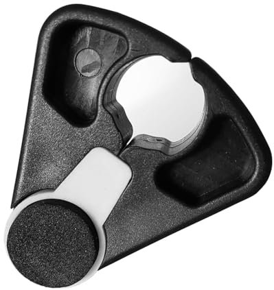 QLEUIFT 1 pcs Stockhalter Gehstockhalter In Der Farbe Schwarz Befestigung der Gehhilfe am Tisch, 5,2 * 4,7cm