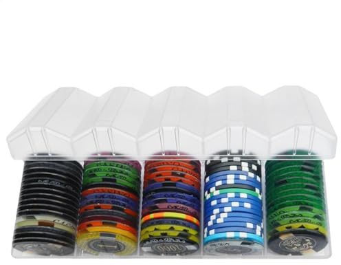 Poker Chips fall – akryllåda chiphållare, tillbehör | 100 kapacitet