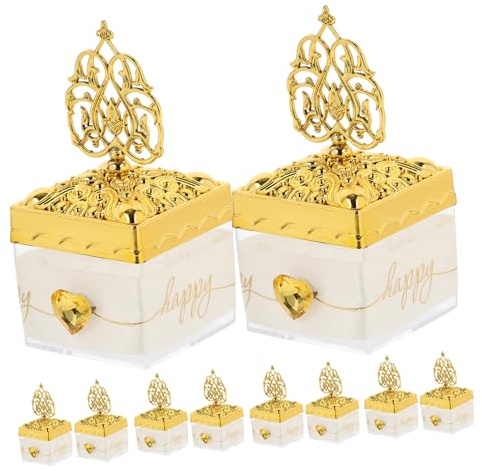 IWOWHERO 12stücke Hochzeits-süßigkeitenboxen Mit Goldfarbener Geschenkschachteln Für Partys Geburtstagsfeiern Und Besondere Anlässe Organisieren Von Kleinigkeiten