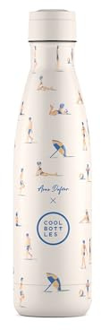 Cool Bottles - Borraccia Termica - 500 ml - Ocean Breeze x Catalina Estrada - Bottiglia d'Acqua in Acciaio Inox - Bevande Fredde per 36 ore e Calde per 18 - Finitura con Stampa 3D - Senza BPA