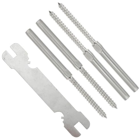 Operitacx 4piezas Barandilla De Escalera Kit Completo Tornillos Para Terraza Resistente