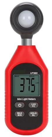 Luxmetro portatile, UT383BT Mini misuratore di lux illuminometro ambientale serie BT,piante acquario luce tester(UT383)