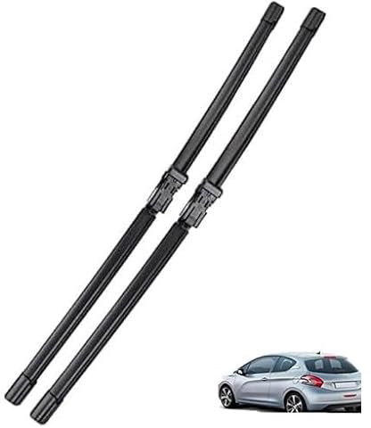 MNHCAC Scheibenwischer Set für Peugeot 208 2012-2018 (26+16), scheibenwischer vorne, Scheibenwischergummi Ersatz, Extrem leise, Langlebig und Wetterfest