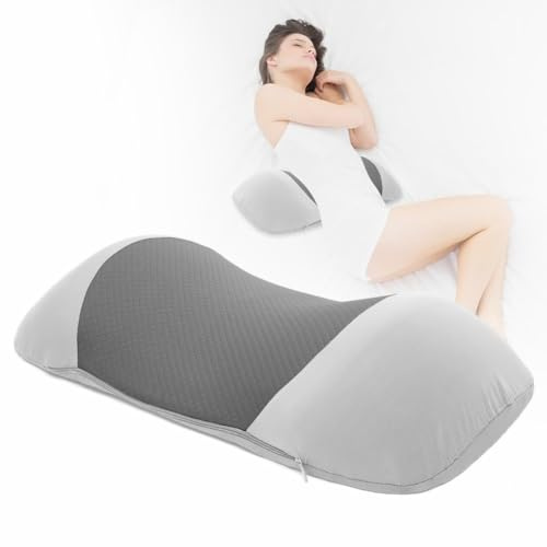 Lendenwirbelkissen, Memory Foam Lendenkissen Bett, Ergonomisches Rückenkissen & Lendenwirbelstütze, Komfort Rückenstützkissen zur Druckentlastung, Rückenpolster für Bett Sofa Stuhl Autositz Bürostuhl