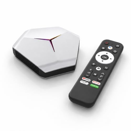Android TV Box 4GB 64GB 4K UHD WiFi 6 Quad-Core Smart Media Player | Dual Band 2.4G/5G WiFi, H.265 Decoder, Bluetooth 5.0, Ample Storage, Easy Plug & Play for Home TV