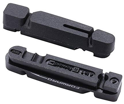 BBB Cycling Unisex's BBS-27 Bike Brake Shoes, Compatible with Shimano, SRAM, Campagnolo, Cross Stop, and BBB TechStop Cartridges, 2 Pairs (4 Pieces) -Black, One Size
