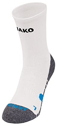 JAKO Unisex Trainingssocken , Weiß, 35-38