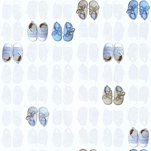 Papier peint motif Tapisserie motif Papier peint enfant Papier peint intissé Bleu Blanc 358622 SP04387 | Papier peint pas cher