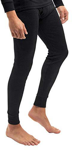 MT® THERMO LIGHT para Hombre Ropa Interior - Pantalón Térmico - Bajo funcional largo, cómodo y cálido, fibra transpirable - M a XXXL, Negro , L