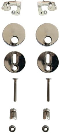 Primaster Metallscharnier Set für Toilettendeckel WC-Befestigung Toilettendeckel
