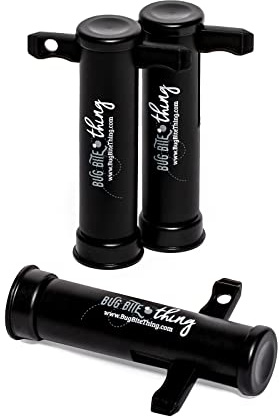 BUG BITE THING Suction Tool, Poison Remover - Bug Bites and Bee/Wasp Stings, Natural Insect Bite Relief- Black/3 Pack
