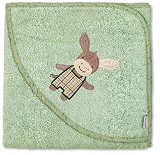 Sterntaler Kapuzenbadetuch 100x100 Emmilius grün