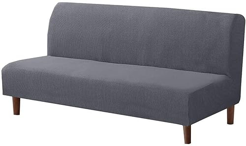 XTHY Ohne Armlehnen Schlafsofa Bezug Sofabezug 150-180cm Couch Überzug Armlos Sofaüberwurf Sofa Hussen Armlose Sofabettüberzug Futon Schutzhülle Für Klappbares Schlafsofa Mit