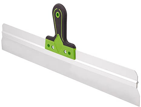 Mivos Breitspachtel aus Edelstahl 600 x 60 mm - Fassadenspachtel mit Aluhalter und Softgriff - Flächenspachtel mit 600 mm Klingenbreite - Rostfreie Putzspachtel