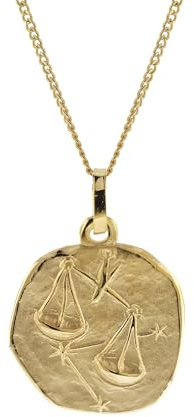 trendor Halskette mit Sternzeichen Waage Gold 333/8K Ø 16 mm 41920-10-40 40 cm