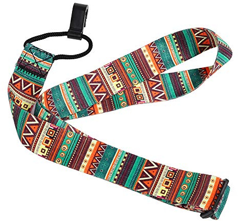 Ejoyous Ukulele Gurt Verstellbarer Gitarrengurt Nylon Universal Ukulelengurt Gürtelschlaufe mit Haken Mini Gitarren-Schultergurt für Ukulele-Enthusiasten und Gitarristen