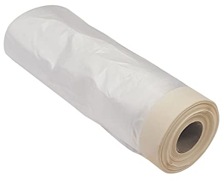 Nespoli Rouleau en plastique avec ruban adhésif, 35 cm x 20 m, résistant à 80 °, idéal pour la peinture, la décoration, la couverture, le traitement de la couronne, adapté à l'automobile