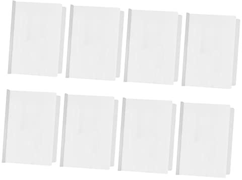 EXCEART 10st Schubladenordner Präsentationshüllen Ordner Für Büropapier Abdeckung Mit Clip Buchumschlag Heft Büroklammern Testen Ordnerabdeckung Weiß Dateisatz A4 Spurstange Plastik